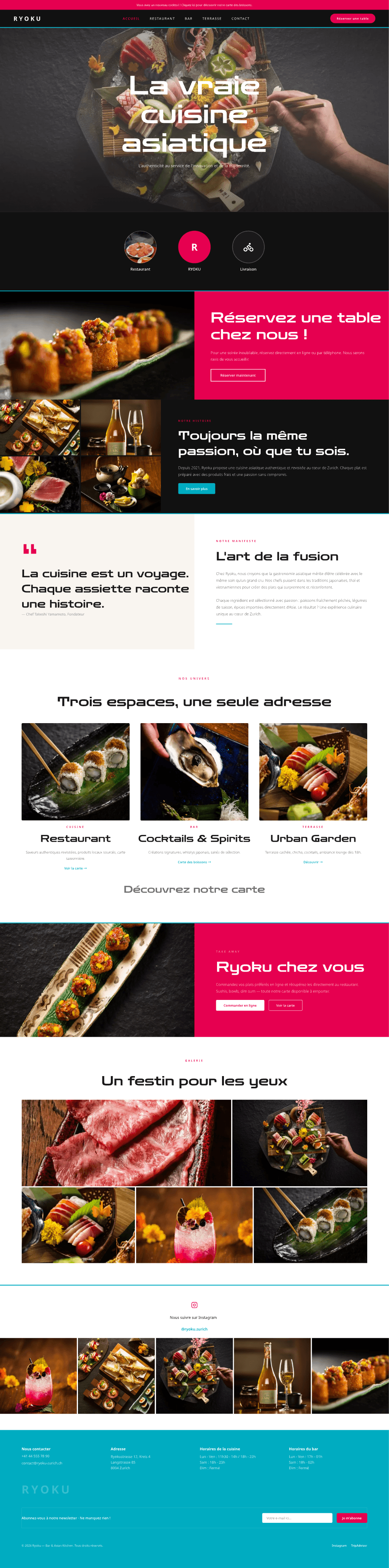 Ryoku - site web créé par Chateau Noir