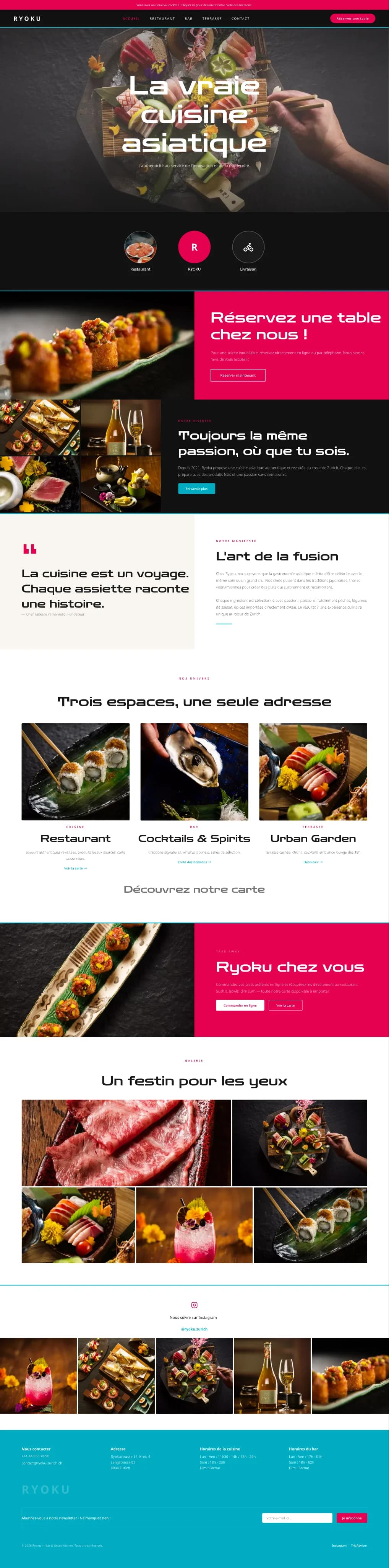 Ryoku - site web créé par Chateau Noir