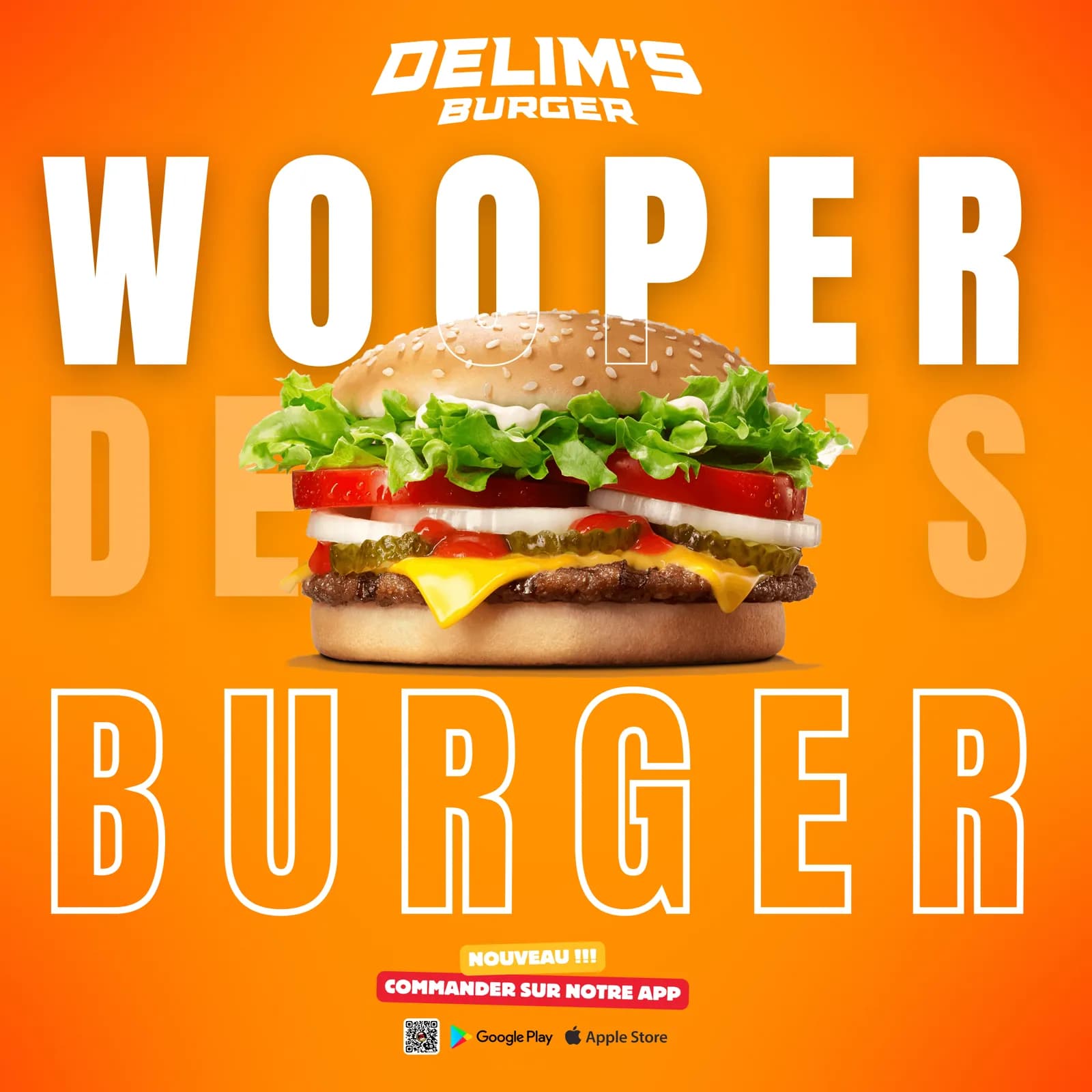 Delim's Burger - post reseaux