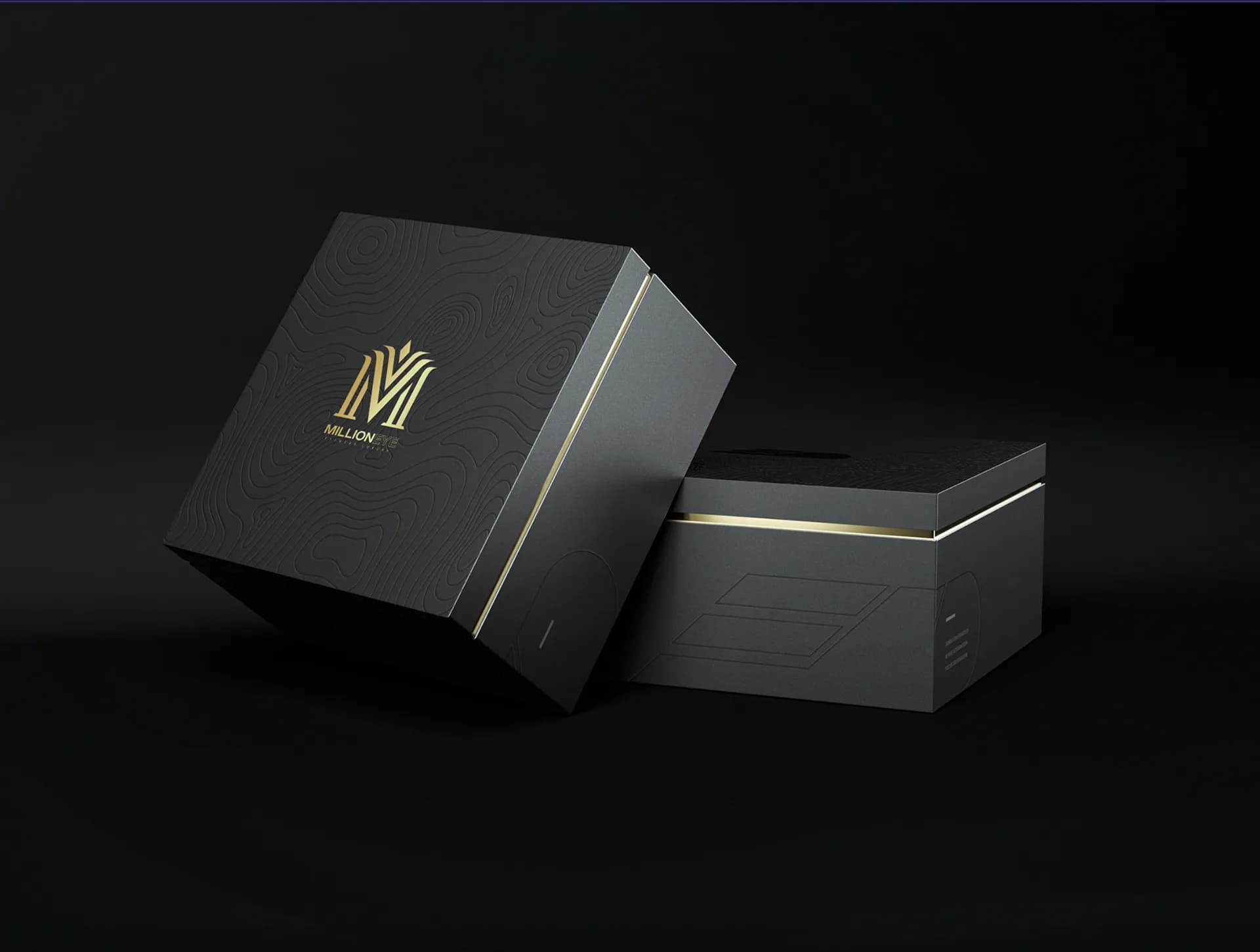 Packaging noir et minimal