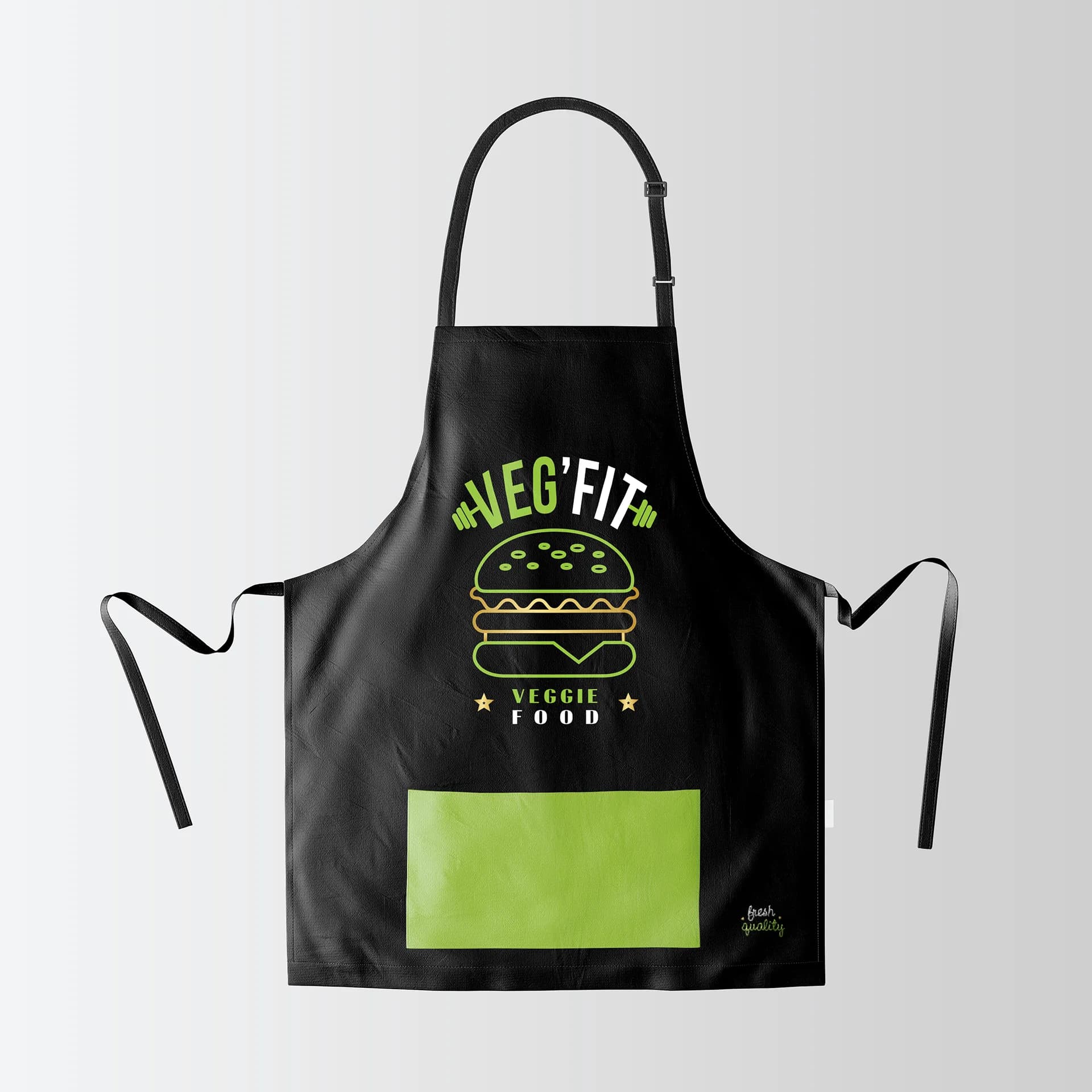 Sachet et textile pour une enseigne de restauration