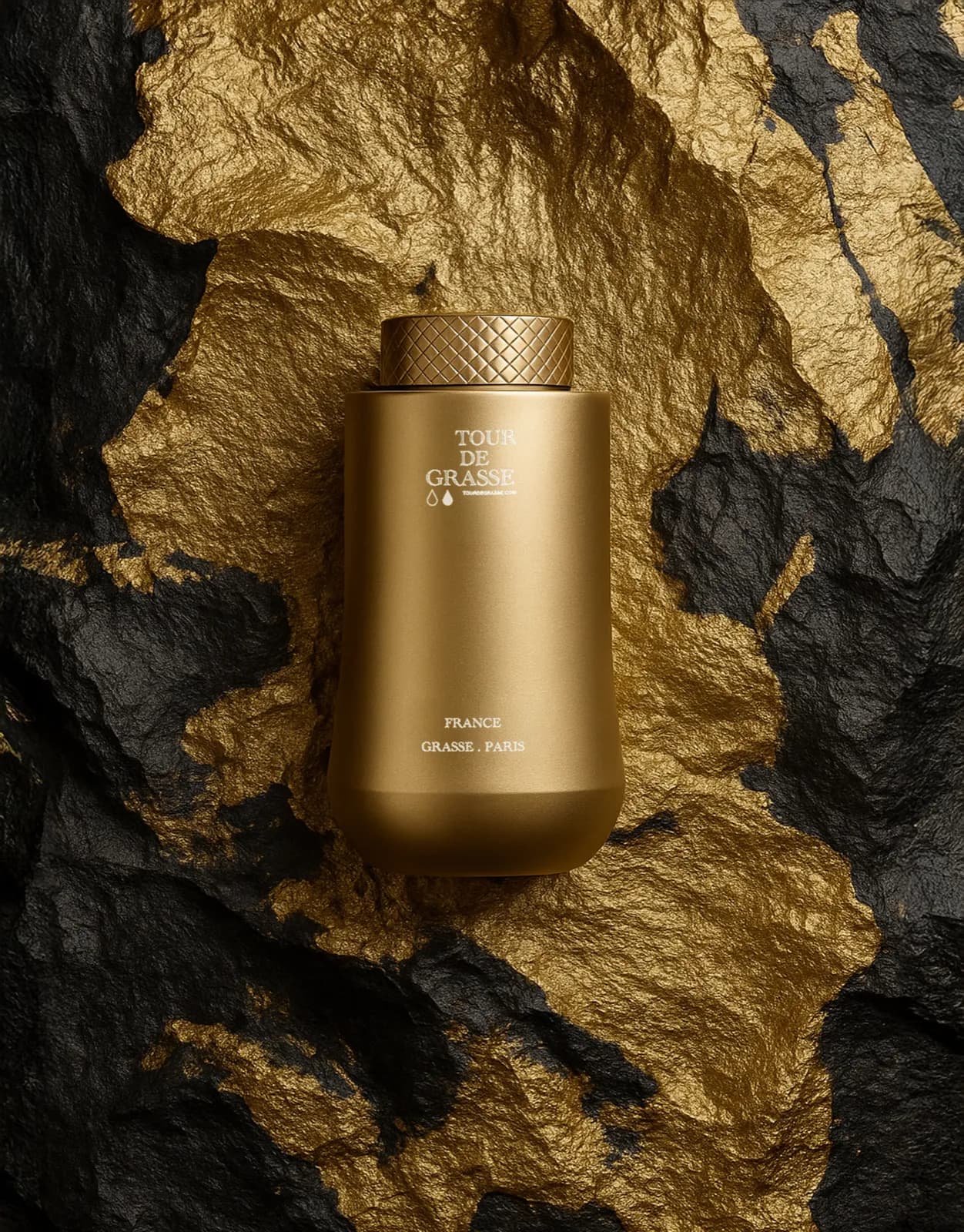 Parfum - packshot doré